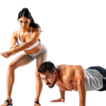 Casal a fazer Exercícios