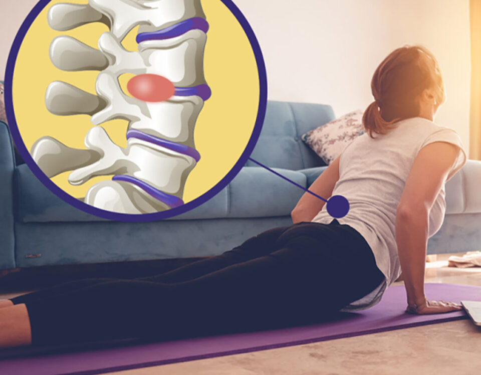 Dor provocada por hérnia de disco